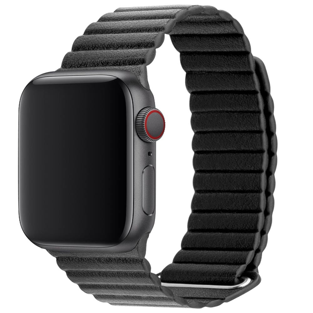 3sixT Apple Watch Band Leather Loop (38/40mm) – Black