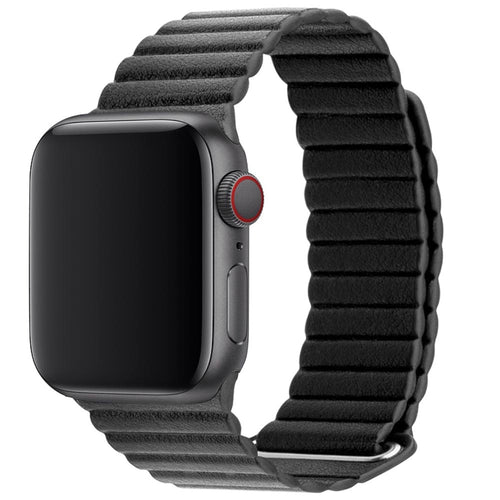 3sixT Apple Watch Band Leather Loop (38/40mm) – Black