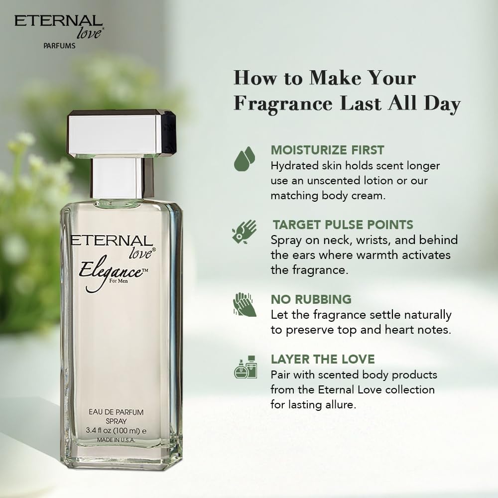 ETERNAL LOVE 100ML EDP SPRAY ELEGANCE MENS