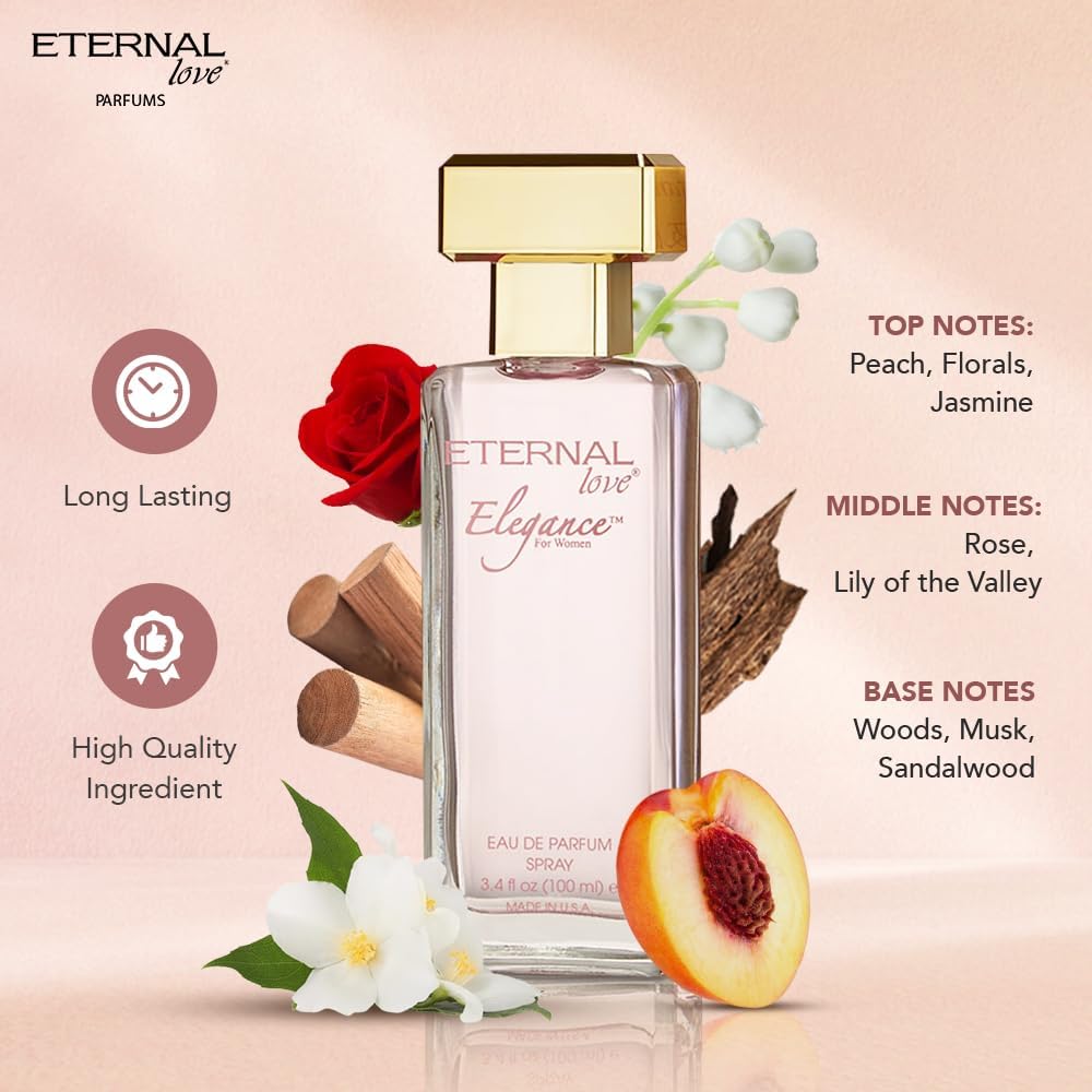ETERNAL LOVE 100ML EDP SPRAY ELEGANCE WOMENS