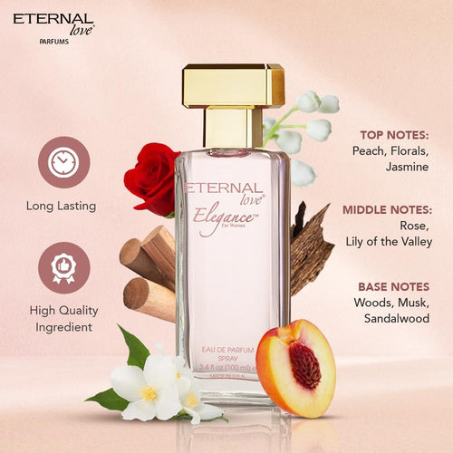 ETERNAL LOVE 100ML EDP SPRAY ELEGANCE WOMENS