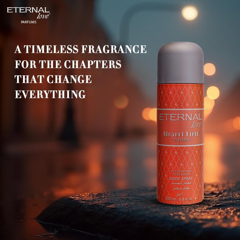 ETERNAL LOVE 200ML BODY SPRAY NIGHT TIME MENS