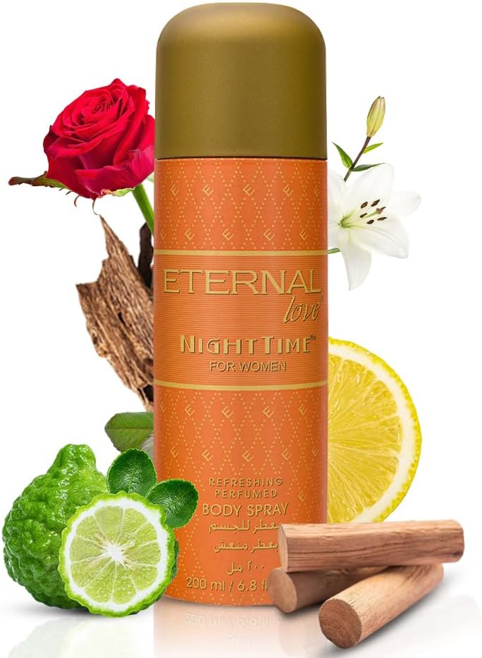 ETERNAL LOVE 200ML BODY SPRAY NIGHT TIME WOMENS