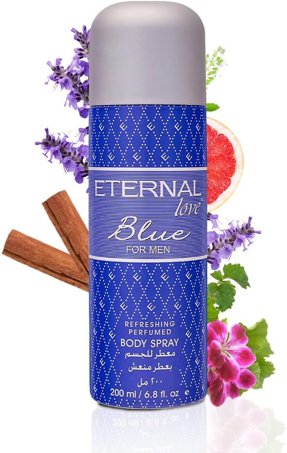 ETERNAL LOVE 200ML BODY SPRAY BLUE MENS