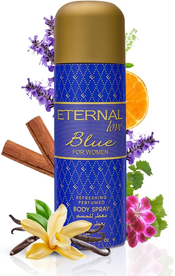 ETERNAL LOVE 200ML BODY SPRAY BLUE WOMENS