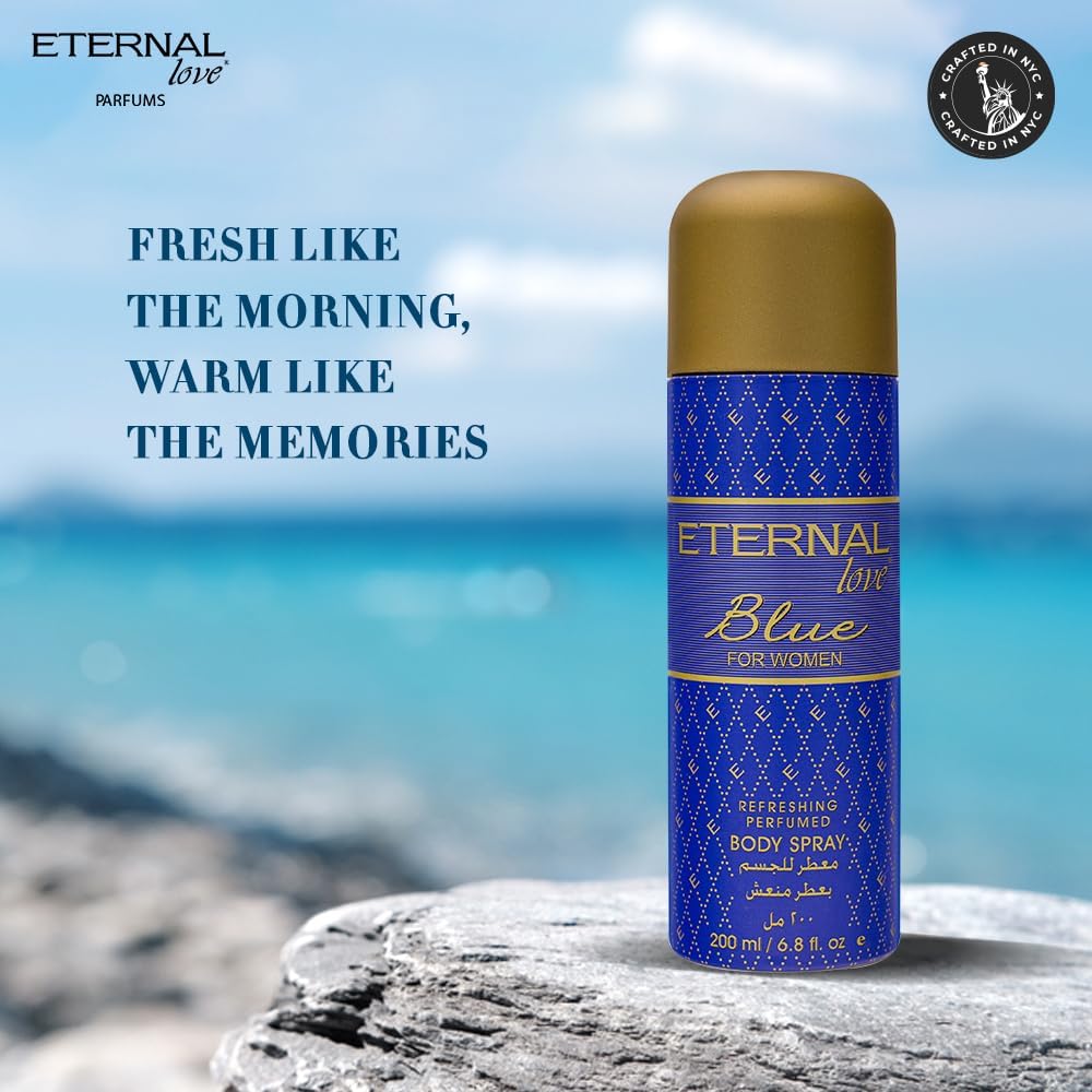 ETERNAL LOVE 200ML BODY SPRAY BLUE WOMENS
