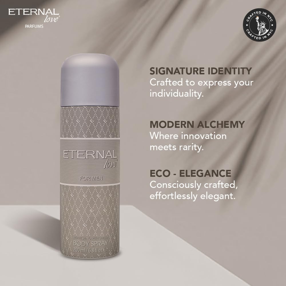 ETERNAL LOVE 200ML BODY SPRAY MENS
