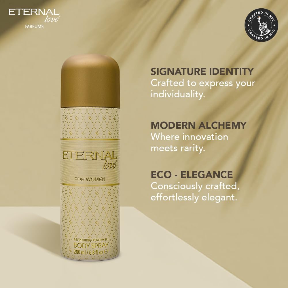 ETERNAL LOVE 200ML BODY SPRAY WOMENS