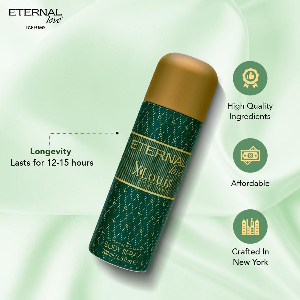ETERNAL LOVE 200ML BODY SPRAY X-LOUIS MENS