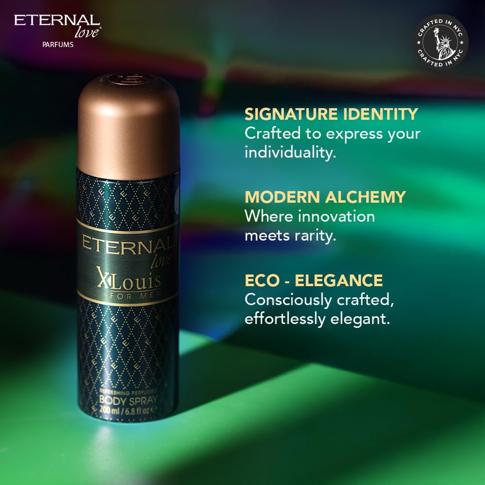 ETERNAL LOVE 200ML BODY SPRAY X-LOUIS MENS