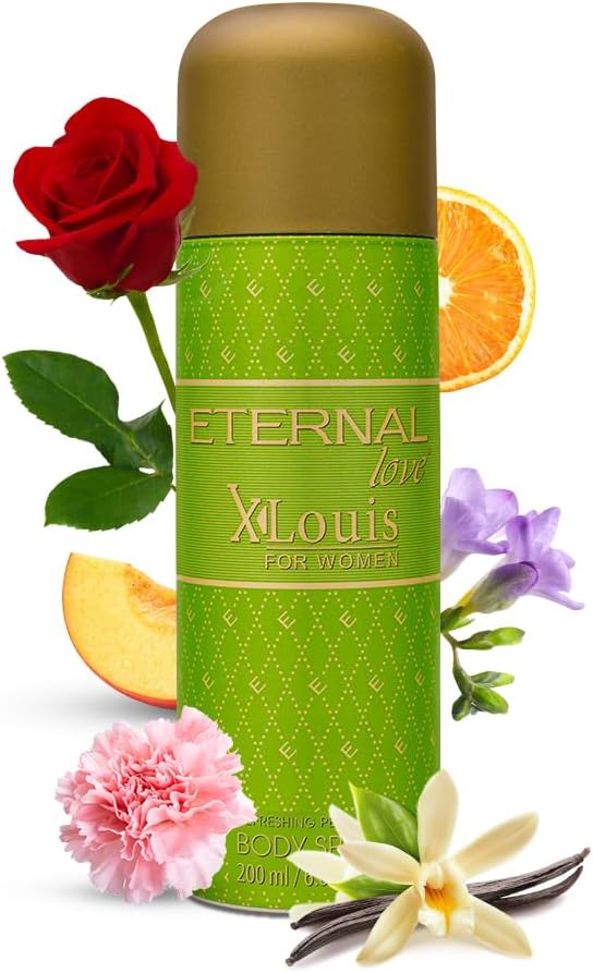 ETERNAL LOVE 200ML BODY SPRAY X-LOUIS WOMENS