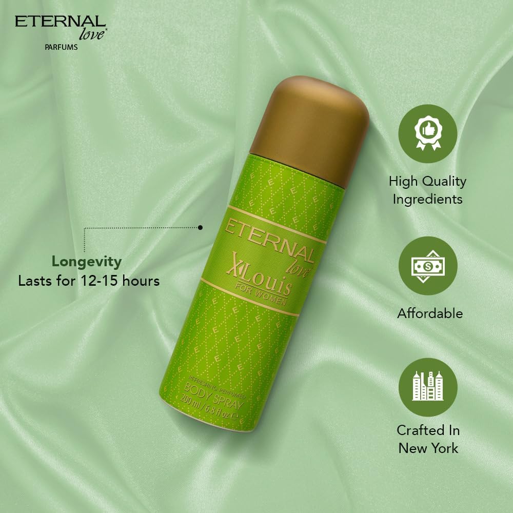ETERNAL LOVE 200ML BODY SPRAY X-LOUIS WOMENS