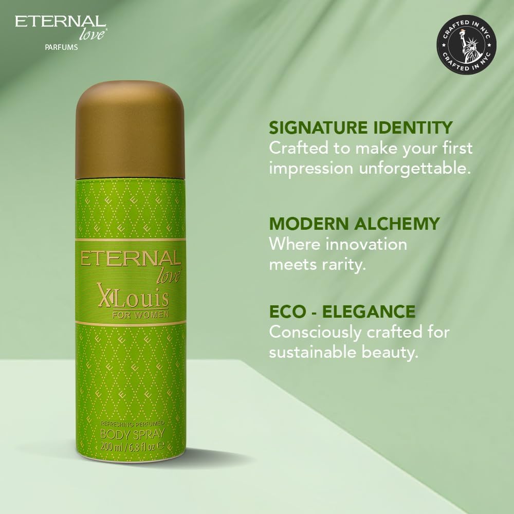 ETERNAL LOVE 200ML BODY SPRAY X-LOUIS WOMENS