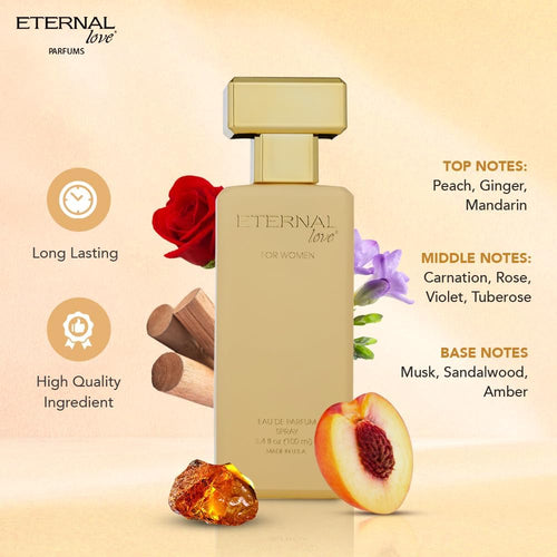 ETERNAL LOVE 100ML EDP SPRAY FOR WOMENS