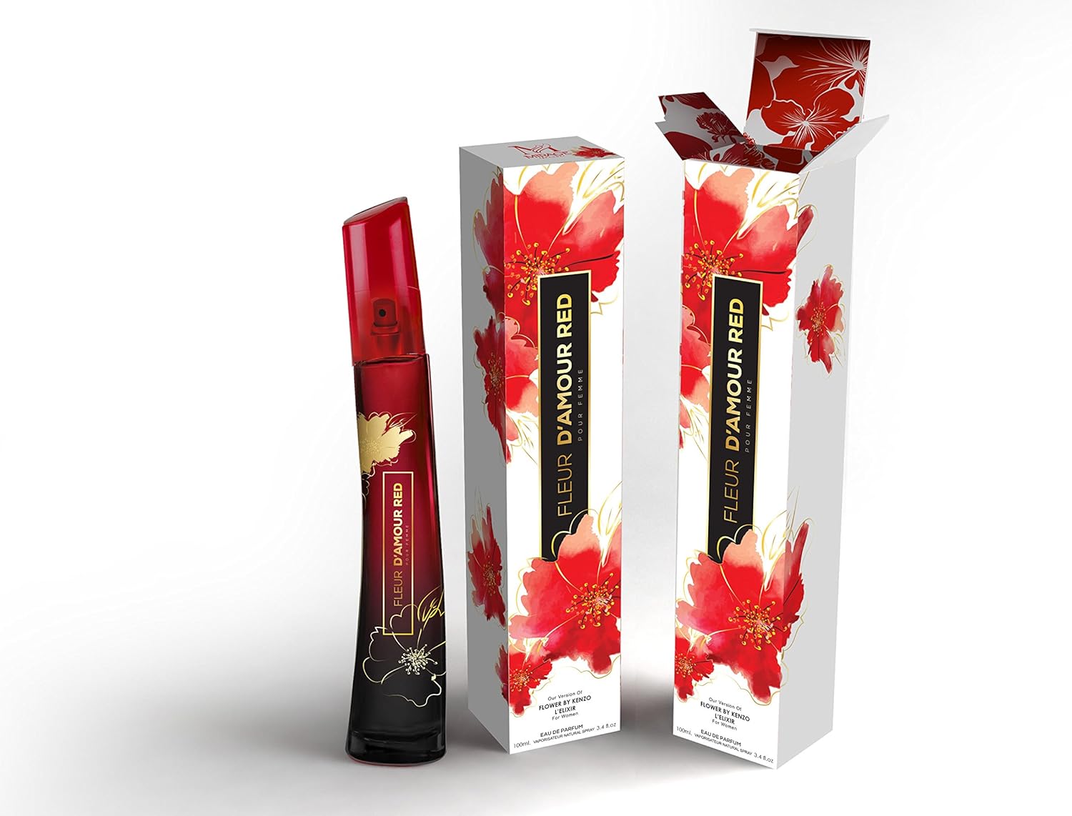 MIRAGE DIAMOND COLLECTIONS FLEUR D'AMOUR RED EDP SPRAY	100ML WOMENS