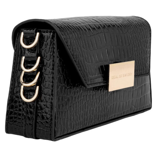 Ideal of Sweden Crossbody Bag Olivia Glossy – Black Croco