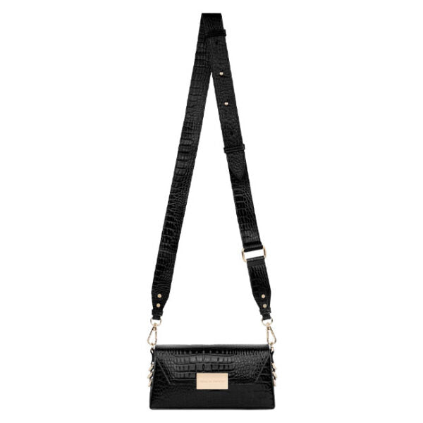 Ideal of Sweden Crossbody Bag Olivia Glossy – Black Croco