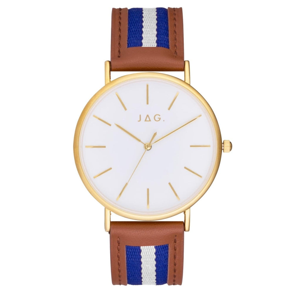 JAG Daniel Brown Blue Band Men’s Watch (J2404)