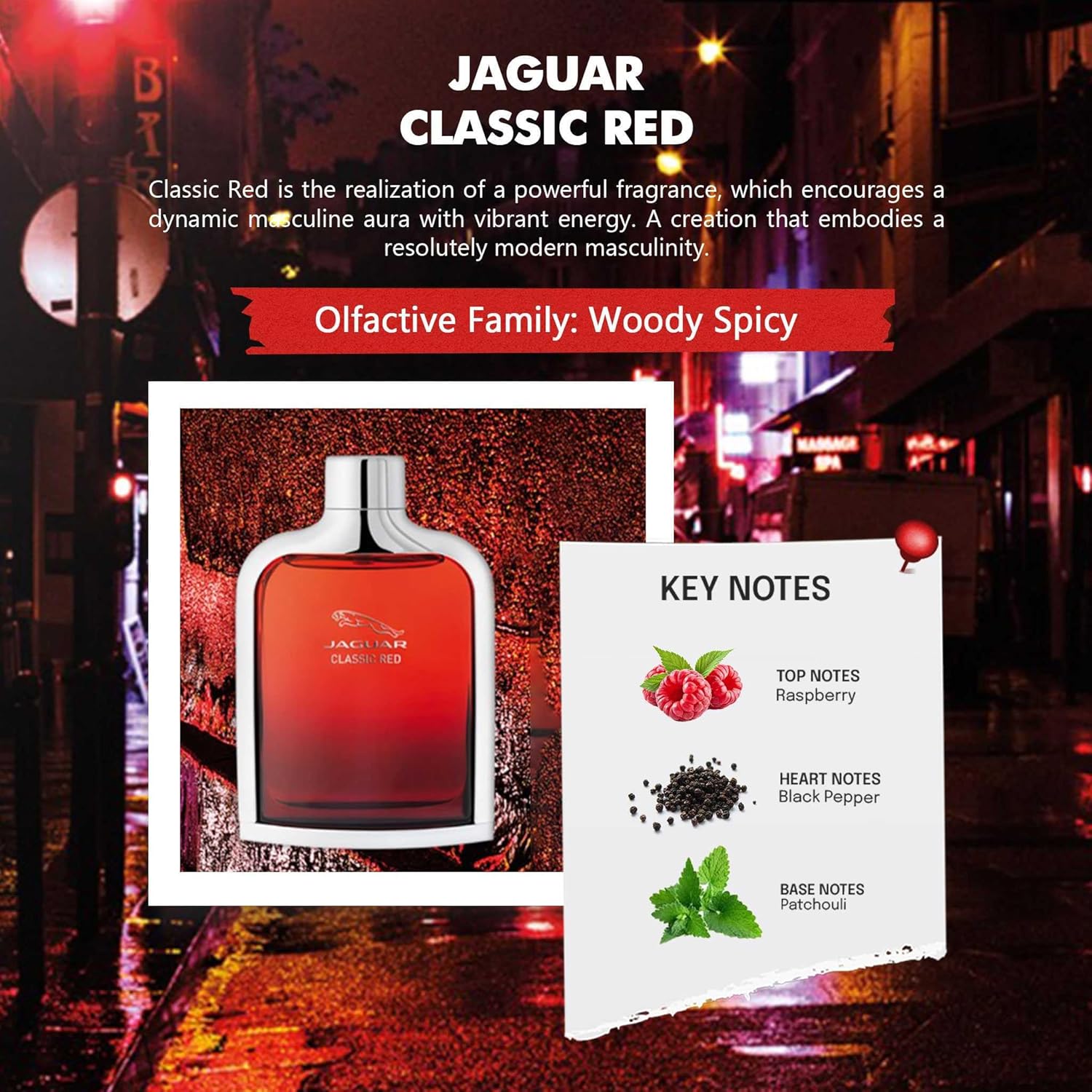 JAGUAR CLASSIC RED EDT 100ML MENS