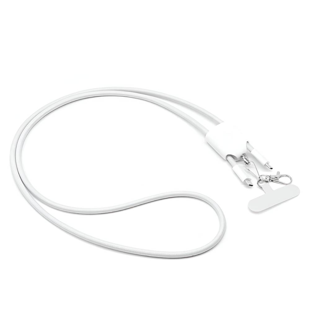 Phone Lanyard Cross Body Cable 4 in 1 – White