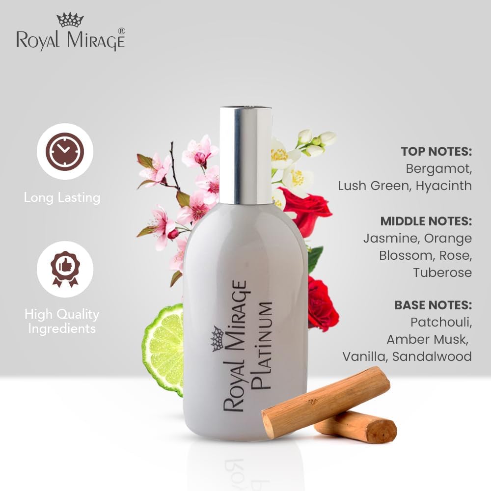 ROYAL MIRAGE 120ML EDC SPRAY PLATINUM [UNISEX}