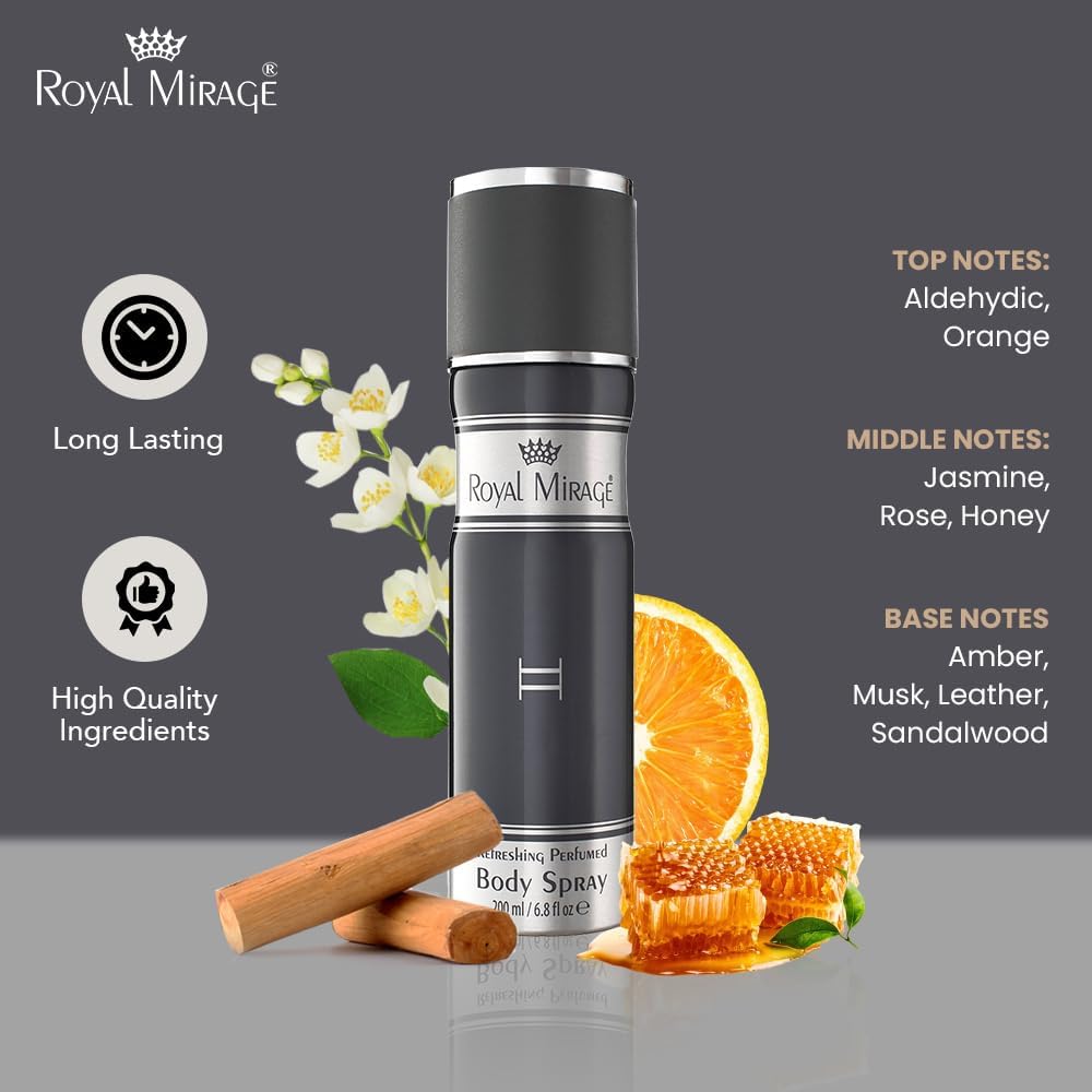 ROYAL MIRAGE 200ML BODY SPRAY II MENS