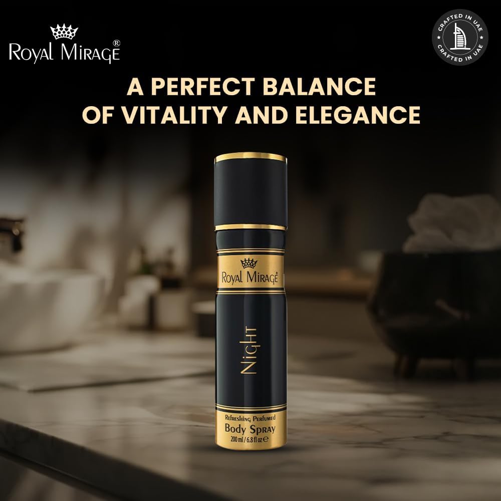 ROYAL MIRAGE 200ML BODY SPRAY NIGHT UNISEX