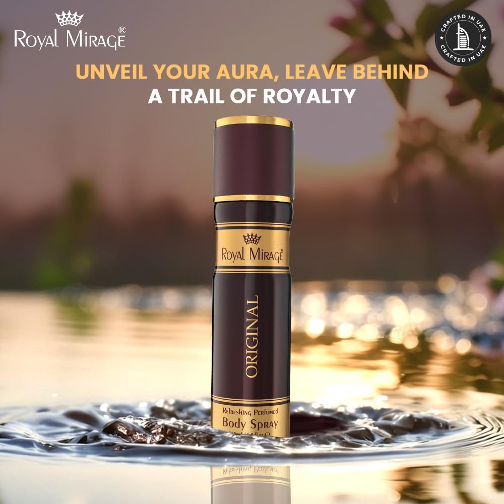 ROYAL MIRAGE 200ML BODY SPRAY ORIGINAL UNISEX