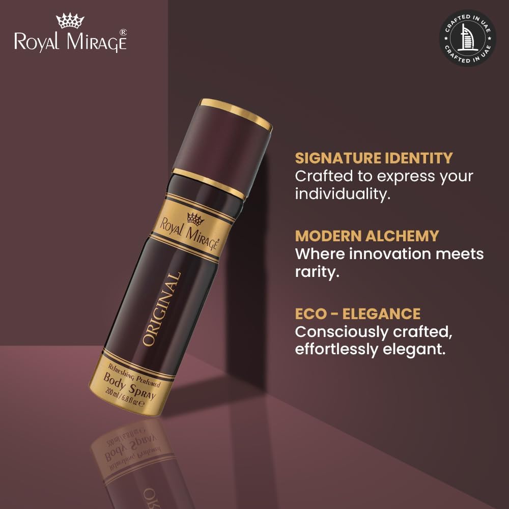 ROYAL MIRAGE 200ML BODY SPRAY ORIGINAL UNISEX