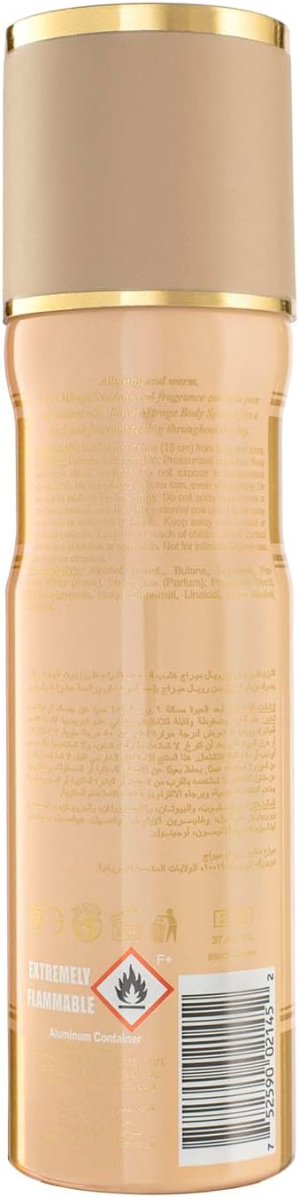 ROYAL MIRAGE 200ML BODY SPRAY SANDALWOOD MENS
