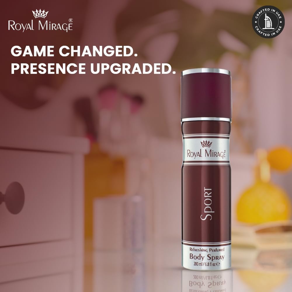 ROYAL MIRAGE 200ML BODY SPRAY SPORT UNISEX