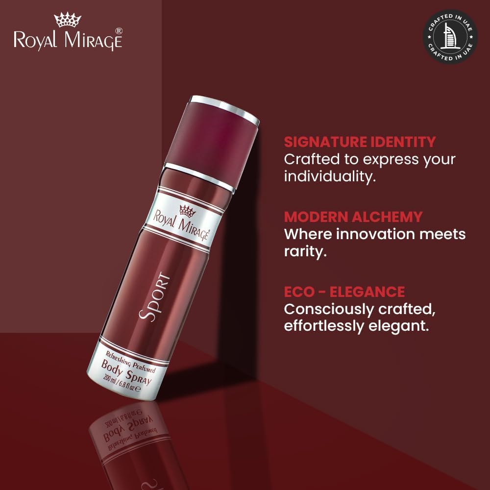 ROYAL MIRAGE 200ML BODY SPRAY SPORT UNISEX