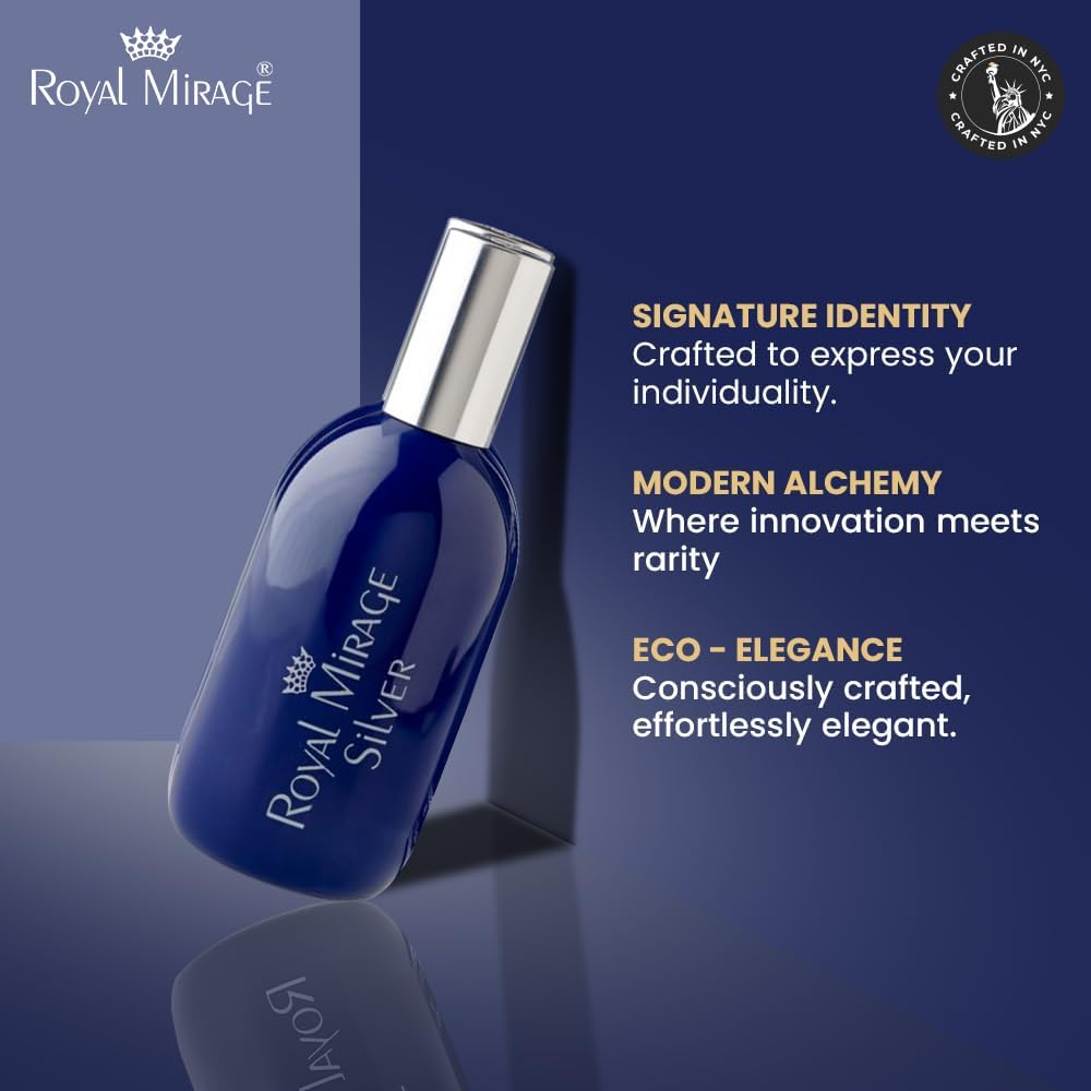 ROYAL MIRAGE 120ML EDC SPRAY SILVER [UNISEX}