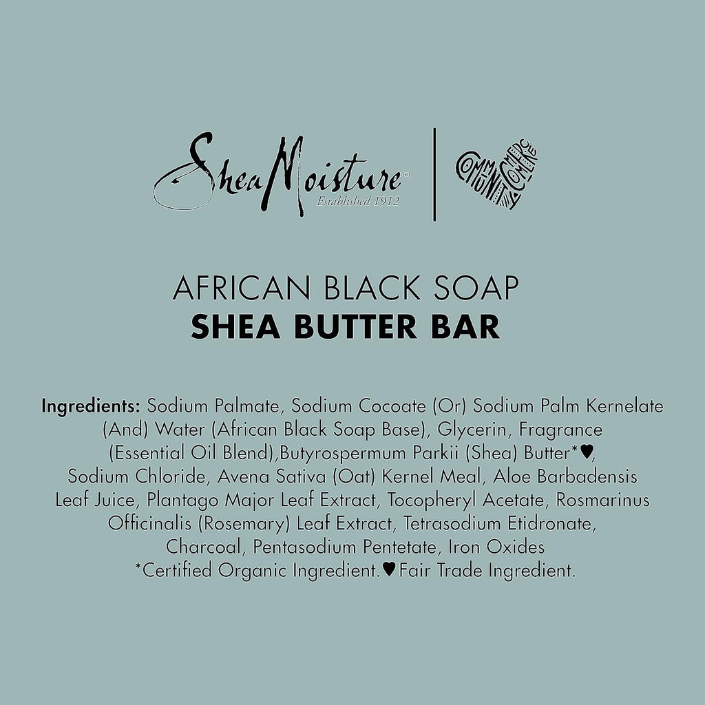 SHEA MOISTURE AFRICAN BLACK SOAP WITH SHEA BUTTER 227G