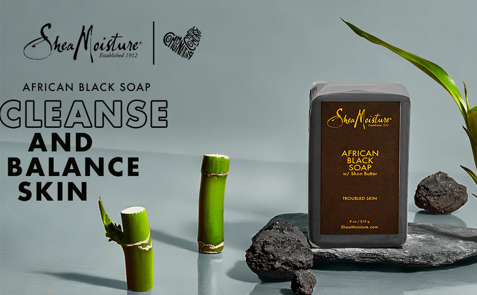 SHEA MOISTURE AFRICAN BLACK SOAP WITH SHEA BUTTER 227G