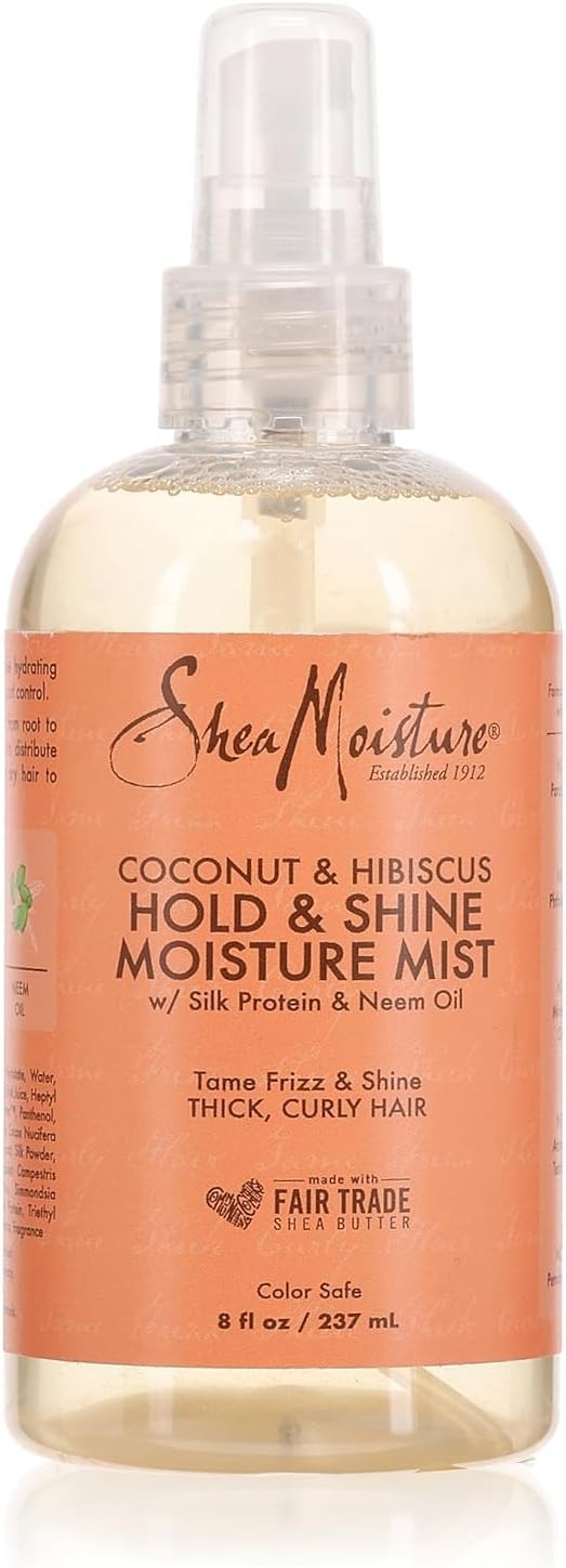 SHEA MOISTURE COCONUT AND HIBISCUS HOLD & SHINE MOISTURE MIST 237ML