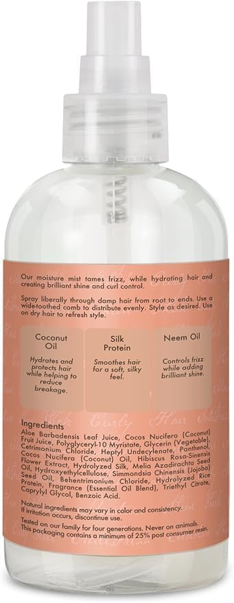 SHEA MOISTURE COCONUT AND HIBISCUS HOLD & SHINE MOISTURE MIST 237ML