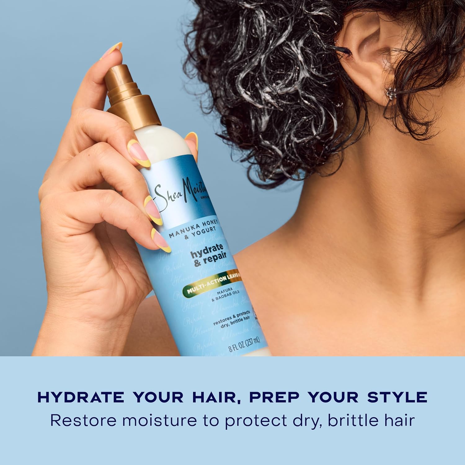 SHEA MOISTURE MANUKA HONEY AND YOGHURT HYDRATE & REPAIR MULTI ACTION LEAVE IN 237ML