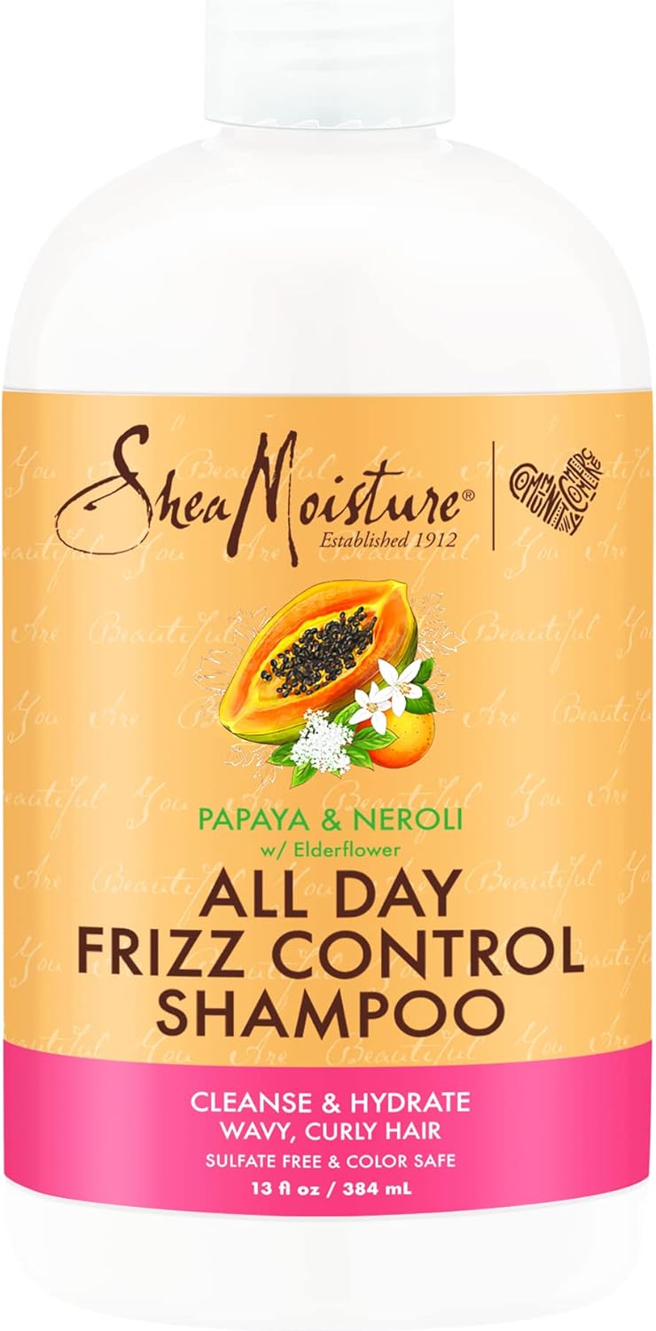 SHEA MOISTURE PAPAYA AND NEROLI ALL DAY FRIZZ CONTROL SHAMPOO 384ML