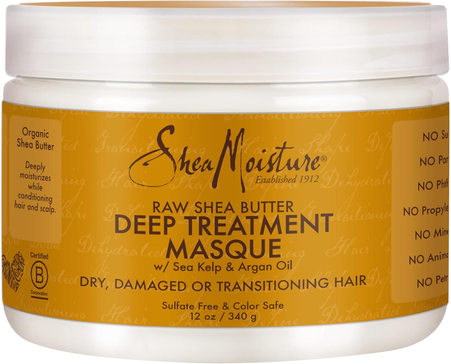 SHEA MOISTURE RAW SHEA BUTTER DEEP TREATMENT MASQUE 340G
