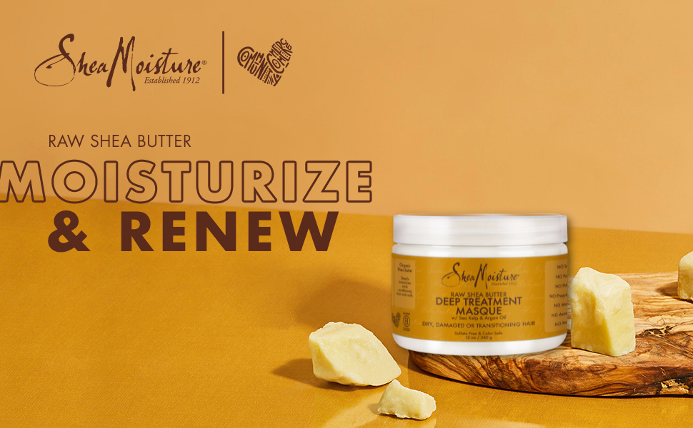 SHEA MOISTURE RAW SHEA BUTTER DEEP TREATMENT MASQUE 340G