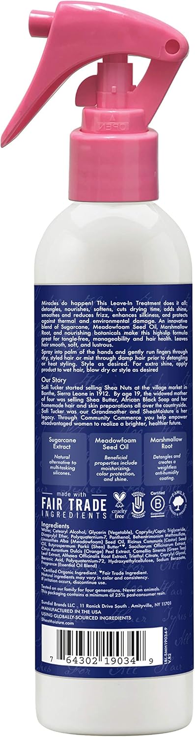 SHEA MOISTURE SILICONE FREE MIRACLE STYLER LEAVE-IN TREATMENT 237ML