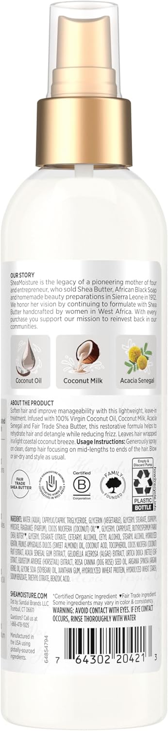 SHEA MOISTURE VIRGIN COCONUT OIL DAILY HYDRATION LEAVE-IN TREATMENT 237G