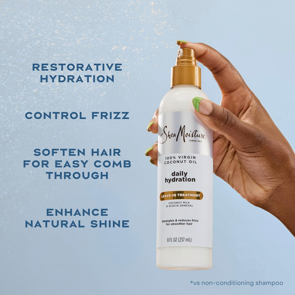 SHEA MOISTURE VIRGIN COCONUT OIL DAILY HYDRATION LEAVE-IN TREATMENT 237G