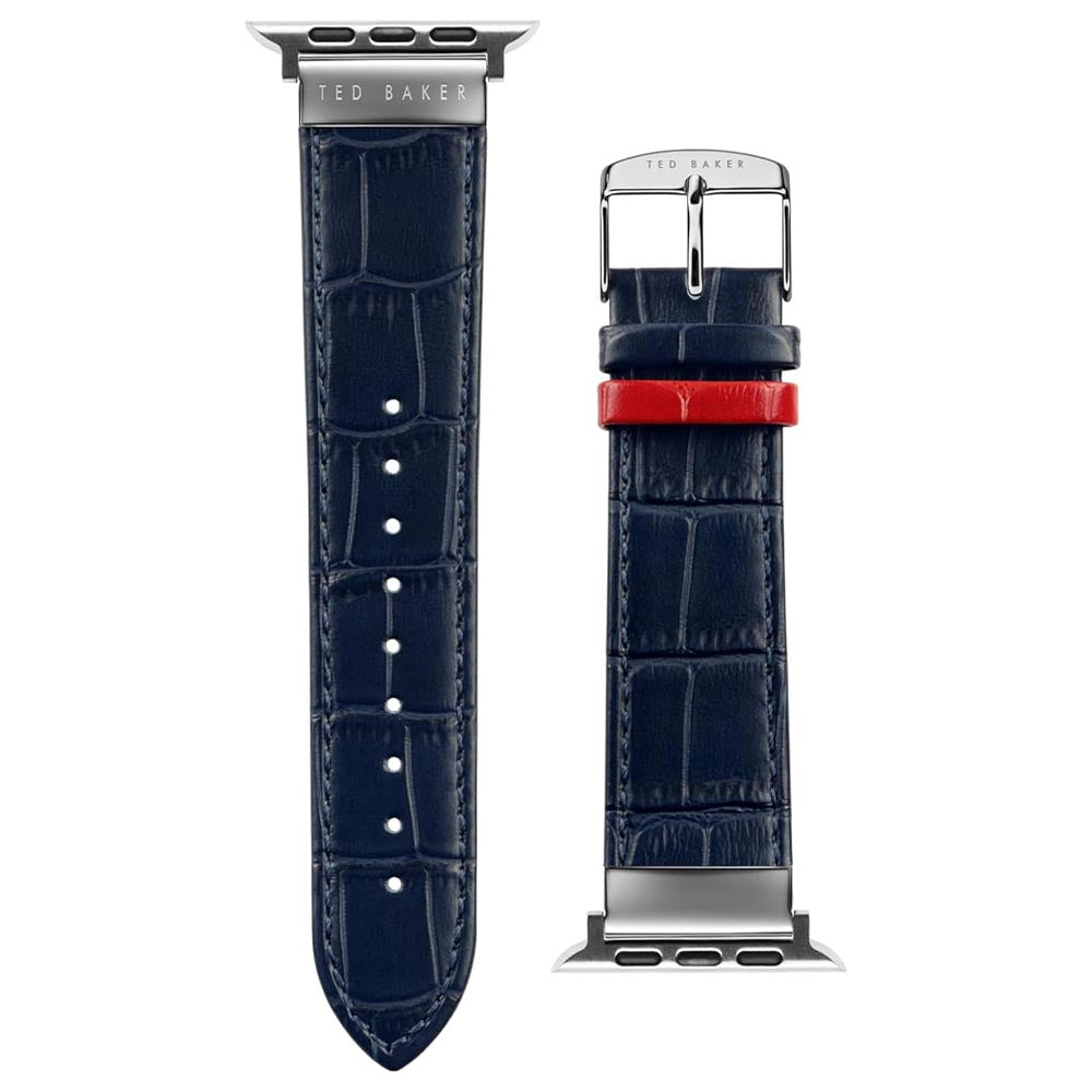 Ted Baker Croco Leather Apple Watch Strap 42-44 MM (BKS42F227) – Blue