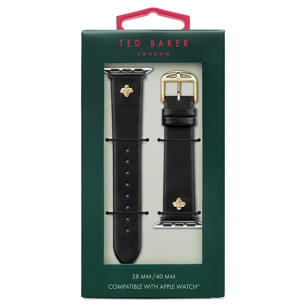 Ted Baker Leather Bumblebee Pin Apple Watch Strap 38/ 40 MM (BKS38F201) – Black