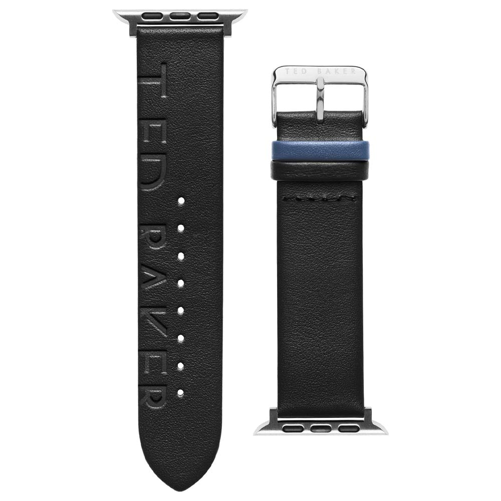 Ted Baker Ted Logo Leather Apple Watch Strap 42/ 44 MM (BKS42F116) – Black